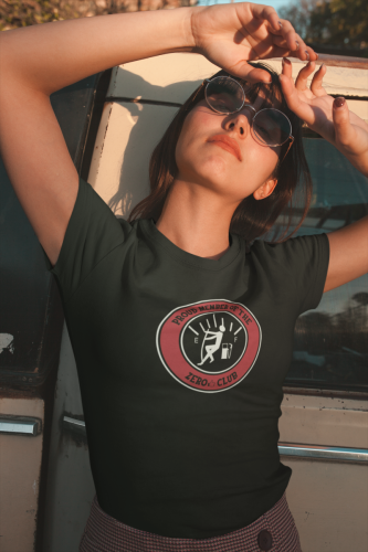 girl-wearing-a-round-neck-tee-against-a-car-19631