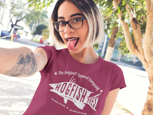 selfie-of-a-trendy-hispanic-girl-wearing-a-round-neck-tee-outdoors-mockup-a13621-copy