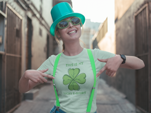 st-patrick-s-day-mockup-of-a-woman-showing-of-her-tee-19565